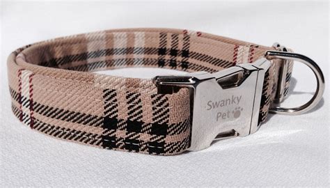 burberry plaid dog collar|designer dog collars burberry.